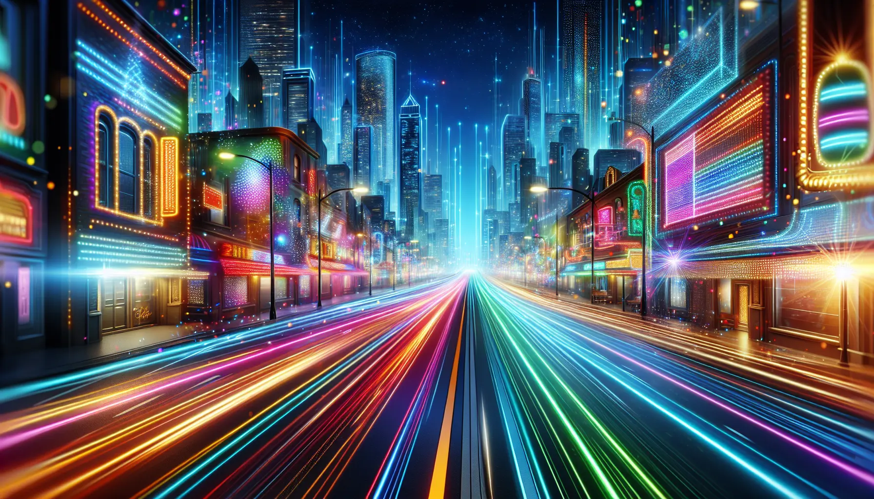 Shibu Spins Casino neon cityscape